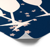 Roos 50ste verjaardag gastenboek - Proost op 50 ja Poster (Hoek)