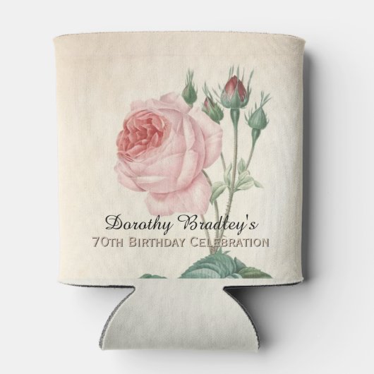 Roos 70e Verjaardagsviering Koelbox Blikjeskoeler (Achterkant)