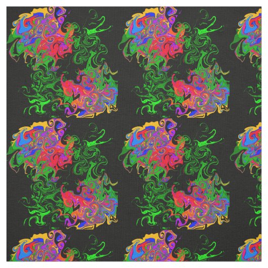 Roos abstract stof (Swatch)