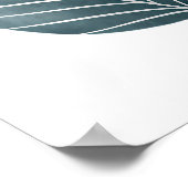 Roos Abstracte lijn kunst: wilde paden Poster (Hoek)