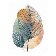 Roos Abstracte lijn kunst: wilde paden