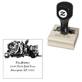  roos adresstempel 	rubberstempel (Gestempeld)
