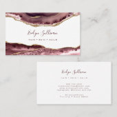 roos Agate Visitekaartje (Voorkant / Achterkant)