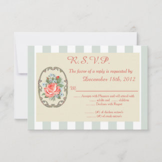  Roos Antiek Wedding 3.5x5 R.S.V.P. Antwoord