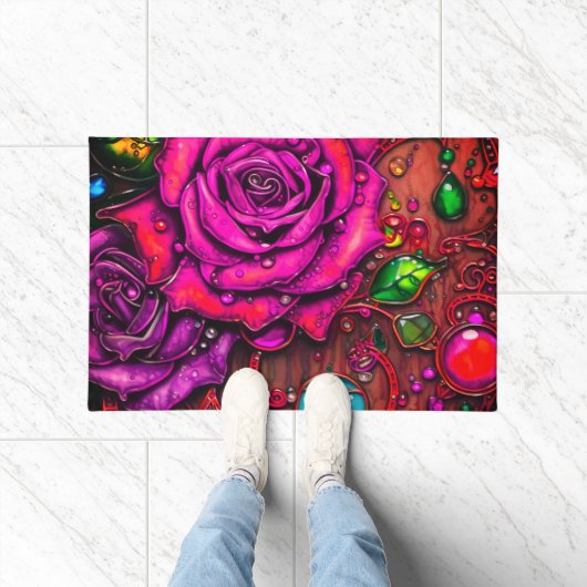 Roos Art. Deurmat (Binnen)