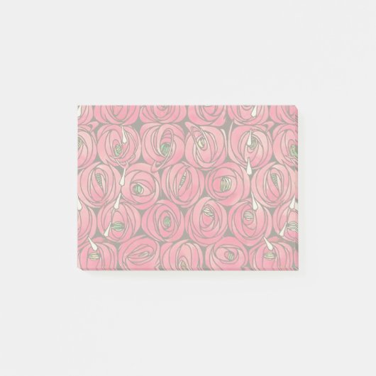 Roos Art Nouveau Rennie Macintosh Graphic Post-it® Notes (Voorkant)