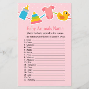Roos Baby Baby-dieren Naam
