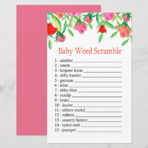 Roos Baby word scramble game