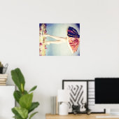 Roos Ballerina Poster (Thuiskantoor)