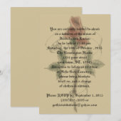  Roos Banner Gothic Wedding Invitations Kaart (Voorkant / Achterkant)