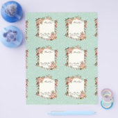 Roos Barok Elegante Bedankbriefkaarten Flyer (Enkel)