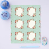 Roos Baroque Elegant Gift Labels Bridal Flyer (Enkel)