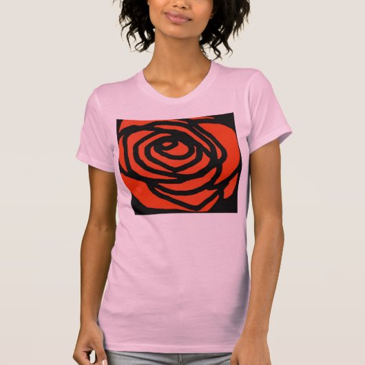 Roos Beauty T-shirt (Voorkant)