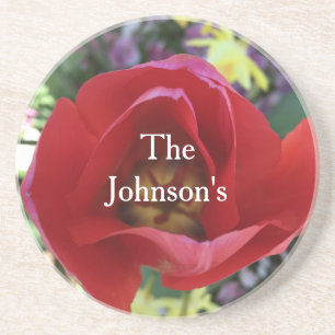 Roos Beauty Zandsteen Onderzetter