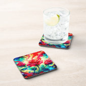 Roos Bier Onderzetter (Rechterzijde)