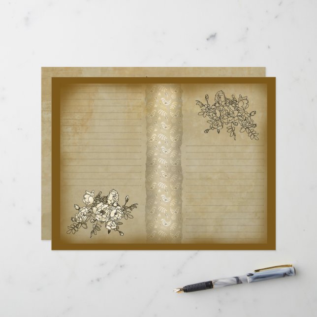 Roos Bijkantoor  papier (Voorkant / Achterkant in situ)