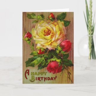  Roos Birthday Greeting Kaart