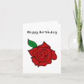 Roos Birthday Kaart (Voorkant)