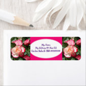 Roos Bloem Art Rood Wit Retouradres Labels (Insitu)