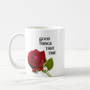 Roos bloem koffie mok