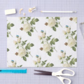 Roos Bloem met Vlinder Patroon Tissuepapier (Craft)