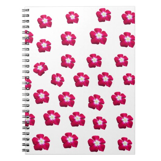 Roos bloem notitieboek (Voorkant)