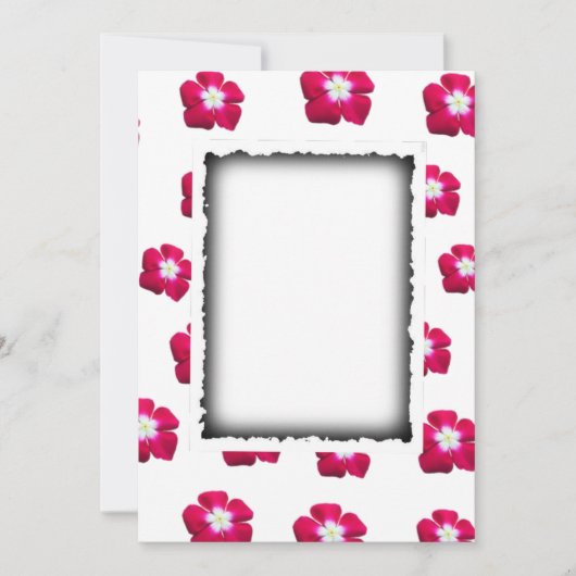 Roos bloem ontwerp save the date (Voorkant)