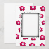Roos bloem ontwerp save the date (Voorkant / Achterkant)