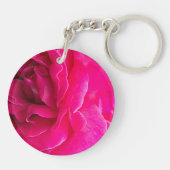 Roos bloem sleutelhanger (Achterkant)