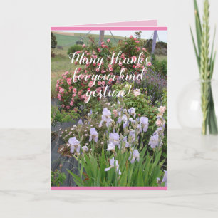 Roos Bloem Tuin bloemstuk Hartelijk Dank Kaart