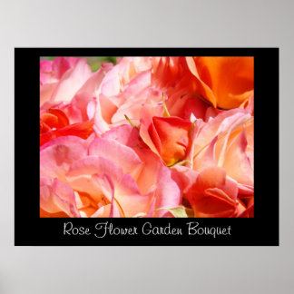 Roos Bloem Tuin Boeket kunstprint Botanisch Poster