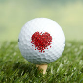 **ROOS BLOEMBLAADJES HART*** GOLFBALLEN (Insitu Shirt)