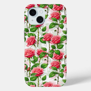 Roos Bloemen Bloemen Bladpatroon