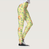 Roos Bloemen Floral Pattern-23220 Leggings (Rechts)