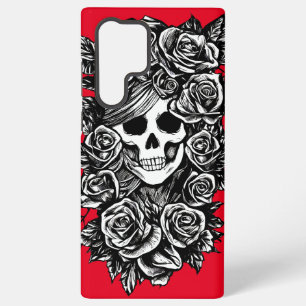 roos bloemen van de schedel illustratie dag dood samsung galaxy hoesje
