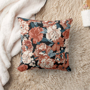 Roos Bloemenpatroon Elegant Ontwerp Kussen