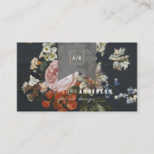 Roos Bloemlint Zwart Visitekaartje (Voorkant)