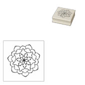 roos, bloemmotief, kunststempel rubberstempel (Gestempeld)