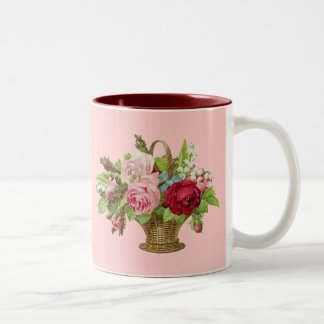 Roos Bloemvat Tweekleurige Koffiemok