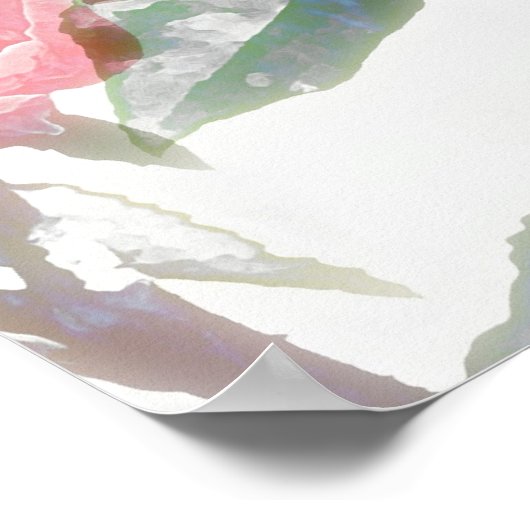 Roos Bloom Illusion Art Poster (Hoek)