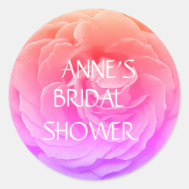 Roos Blossom Foto Classic Sticker