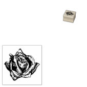 Roos Blossom Rubberstempel (Gestempeld)