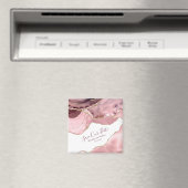 Roos Blush Agate Save the Date Magneet (Insitu (Vaatwasser))