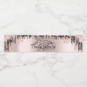 Roos Blush Black Drids body Sclupting Logo Waterfles Etiket
