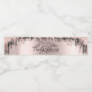 Roos Blush Black Drids body Sclupting Logo Waterfles Etiket