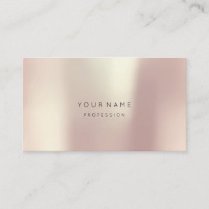 Roos Blush Parly Abstract Minimale zijderemeting Visitekaartje