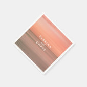 Roos Blush Personalized Wedding Napkins Servet (Hoek)