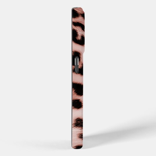 Roos Blush Pink Leopard Case-Mate iPhone Case (Achterkant / Rechts)