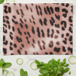 Roos Blush Pink Leopard Theedoek