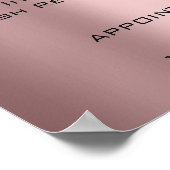 Roos Blush Pink Makeup Eyes Lashes Prijzen Poster (Hoek)